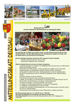 Gemeindemitteilungsblatt vom 27.03.2015