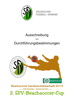 2. SFV - Beachsoccer-Cup 2015 - Stadtverband Fußball Dresden eV