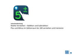 Mathe Verstehen &ndash; Addition und Subtraktion