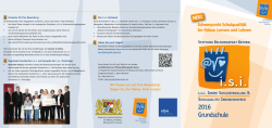 i.s.i.-Grundschulflyer - Stiftung Bildungspakt Bayern