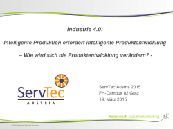 Industrie 4.0: Intelligente Produktion erfordert