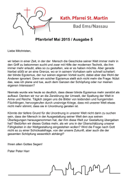 Pfarrbrief 2015-05 - St. Martin Bad Ems