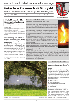 Ausgabe 05/2015 - Gemeinde Lamerdingen