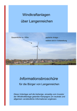 Informationsbrosch&uuml;re - November 2010
