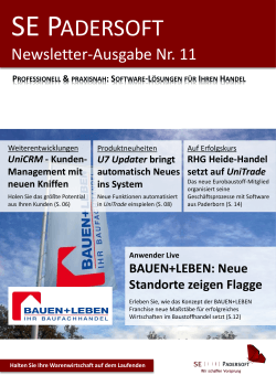 Hier geht´s zum aktuellen Newsletter.