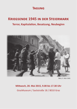 Kriegsende 1945 in der Steiermark