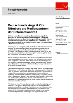 Pressetext - Museen der Stadt Nürnberg