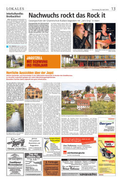 JAGSTZELL MIT SCHWUNG INS FR&Uuml;HJAHR