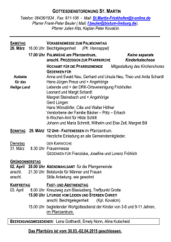 GOTTESDIENSTORDNUNG ST