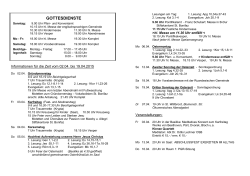 GOTTESDIENSTE - Sankt Bonifaz