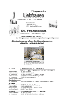 Pfarrgemeinden - Liebfrauen Marburg