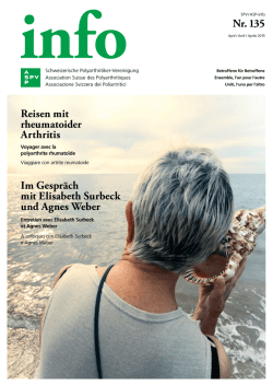 info Nr. 135 - Schweizerische Polyarthritiker Vereinigung