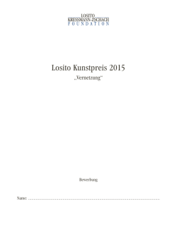 Losito Kunstpreis 2015
