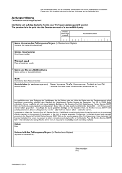 Zahlungserkl&auml;rung f&uuml;r Auslandszahlungen