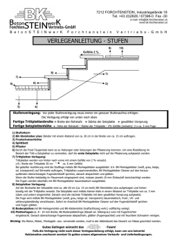 VERLEGEANLEITUNG - STUFEN