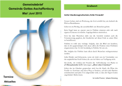 - Ev. Freikirche Gemeinde Gottes Aschaffenburg