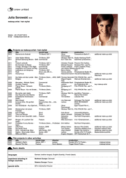 Julia Serowski (crew united profile 92695)