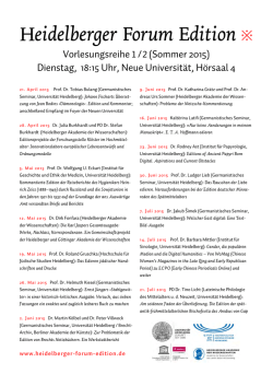 H F E  I - Germanistisches Seminar