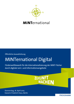 MINTernational Digital - Stifterverband für die Deutsche Wissenschaft