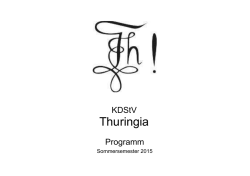 SS 2015 - KDStV Thuringia