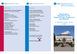 Infos - Capio Schlossklinik Abtsee