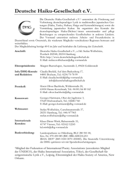 Deutsche Haiku-Gesellschaft e.V.