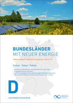 Jahresreport - F&ouml;deral Erneuerbar