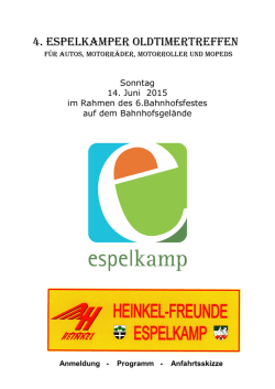 Anmeldung 4. Espelkamper Oldtimertreffen Sonntag, 14. Juni 2015
