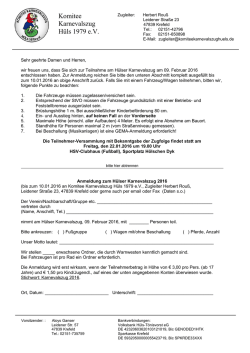 geht`s mit einem Klick zum des Formulars für die