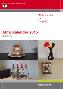 Abfallkalender für Crailsheim