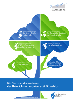 HHU Portrait der Studierendenakademie.indd