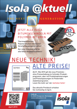 NEUE TECHNIK! ALTE PREISE!