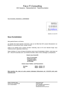 neue Adresse 2015.p[...] - FeLo IT