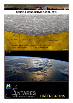 Sonne-Mond Informationen 04/2015 - teleskop-shop