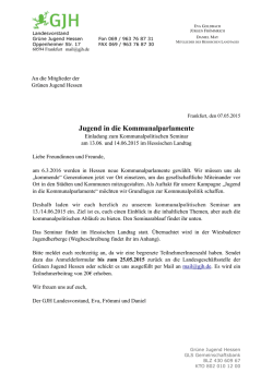 Infos hier - Gr&uuml;ne Jugend Hessen
