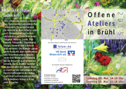 Flyer 2015 - Ateliers in Brühl