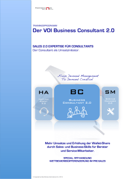 Der VOI Business Consultant 2.0