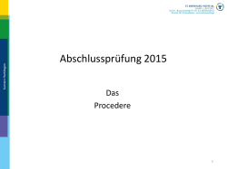 Abschlussprüfung 2015 - St. Bernhard-Hospital Kamp
