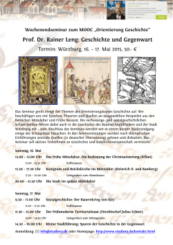 Prof. Dr. Rainer Leng: Geschichte und Gegenwart
