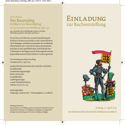 Einladung - Gesellschaft Oberschwaben