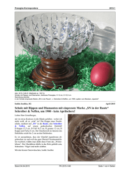 SN in der Raute - Pressglas