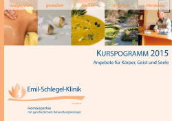 Die Veranstaltungsbroschüre für 2015 ist da - Emil-Schlegel