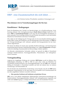 HRP Aktuell - HRP Zusammenarbeit