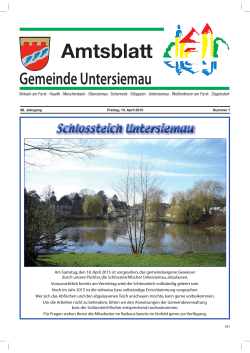 10.04.2015 - Gemeinde Untersiemau