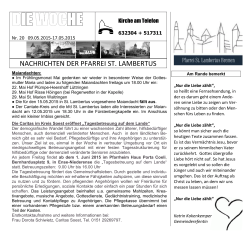 die Woche 20_1 - Pfarrei St. Lambertus Bremen