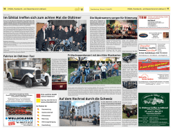 Im Sihltal treffen sich zum achten Mal die Oldtimer