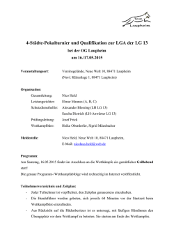 Regularien - OG Laupheim