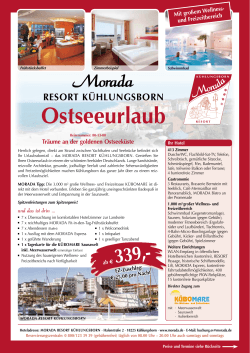 ostseeurlaub - Morada Hotels & Resorts