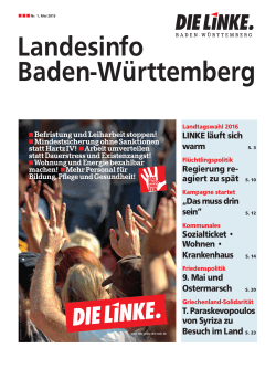 Landesinfo Baden-Württemberg - DIE LINKE Baden