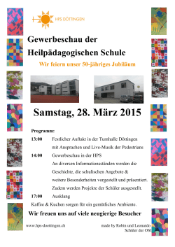 Samstag, 28. März 2015 - HPS Heilpädagogische Schule Döttingen